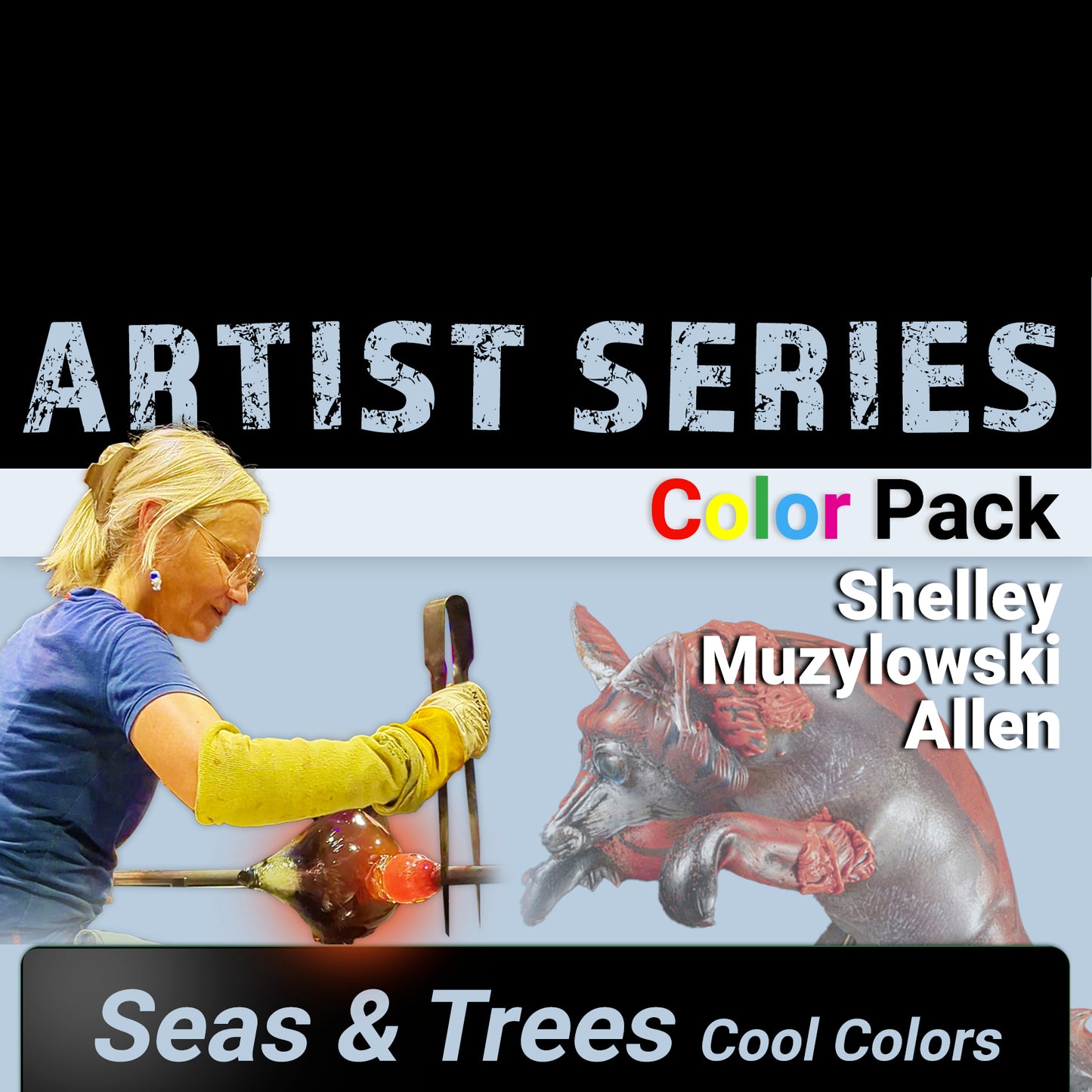 Artist Series - Shelley Muzylowski Allen: Seas & Trees (Cool Colors)