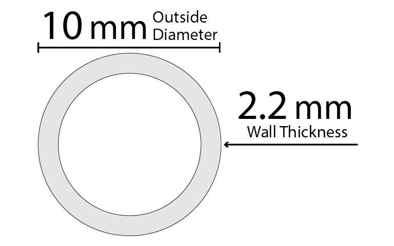 Simax Tube 10 x 2.2 mm