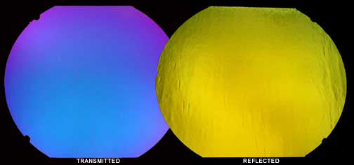 Blue/Gold on Clear Dichroic COE 96