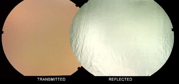 Red/Silver on Black Dichroic COE 96