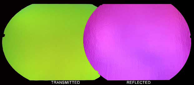 Green/Magenta on Black Dichroic COE 96