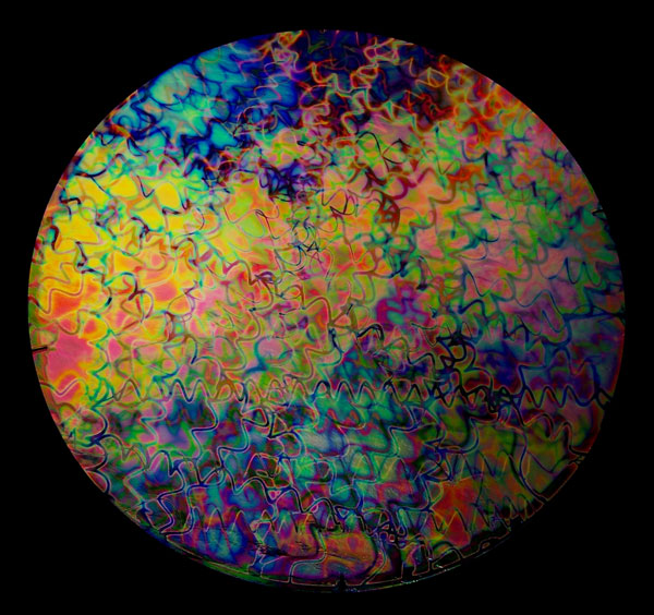 Corkscrew Pattern on Clear Dichroic COE 96