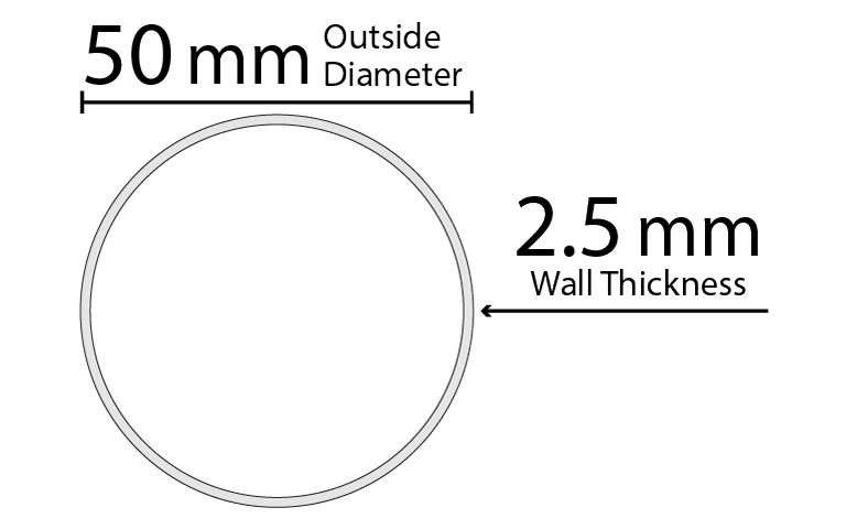 Schott Tube 50 x 2.5mm