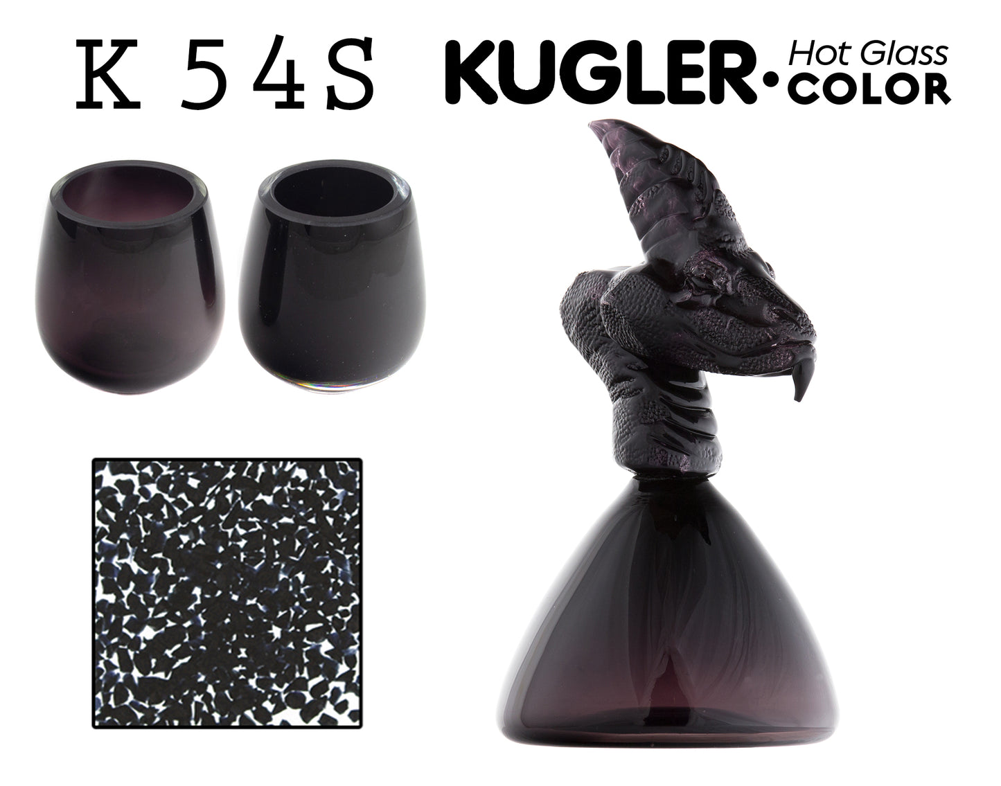 K-054S Stiff Transparent Black Bar