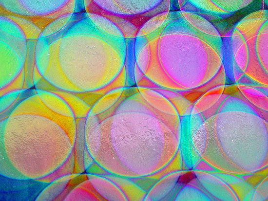 Balloons Pattern on Black Dichroic COE 96