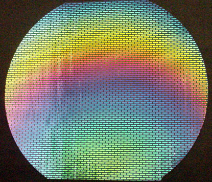 Brick Pattern 1 on Black Dichroic COE 96