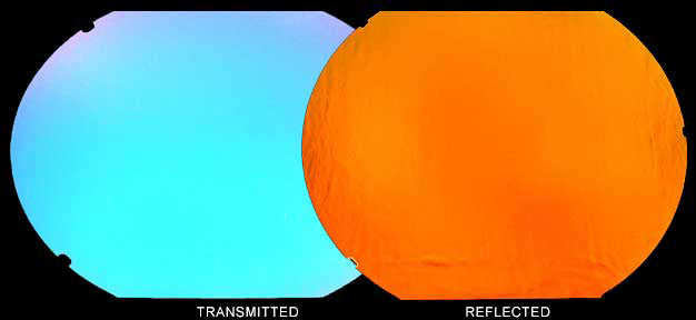 Cyan/Red on Clear Dichroic COE 96