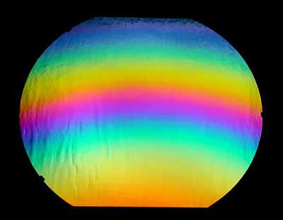 Cool Lava Pattern on Clear Dichroic COE 96