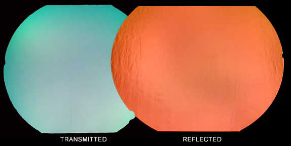 Salmon on Clear Dichroic COE 96