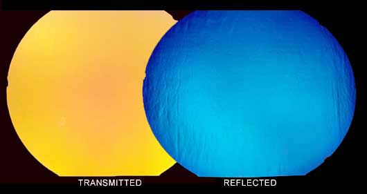 Yellow/Blue on Clear Dichroic COE 96