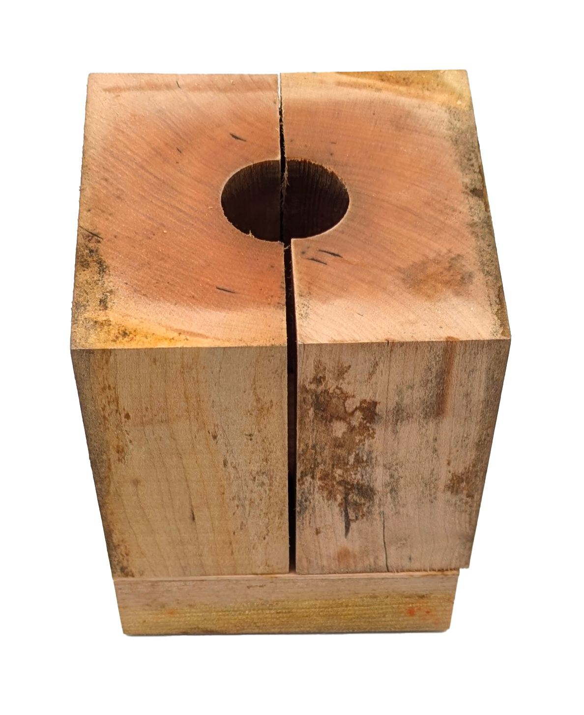 Block Party Cherrywood Mold, 3.25"x3.75" Stemless Wine Glass