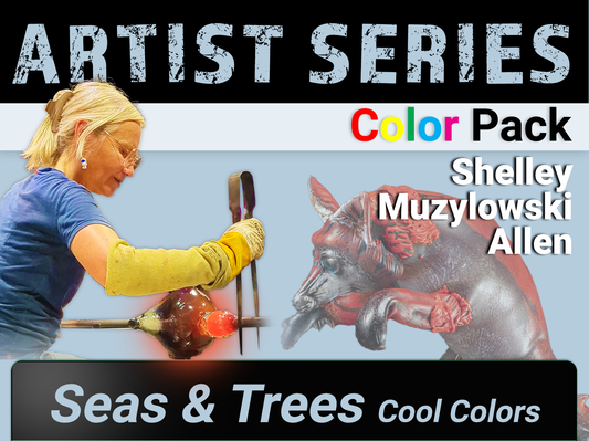 Artist Series - Shelley Muzylowski Allen: Seas & Trees (Cool Colors)