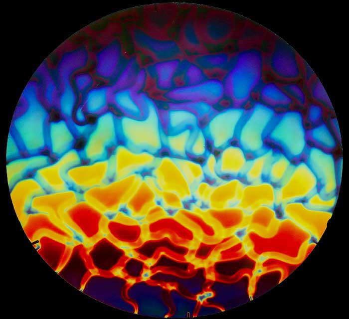 Hot Lava Pattern Dichroic COE 96