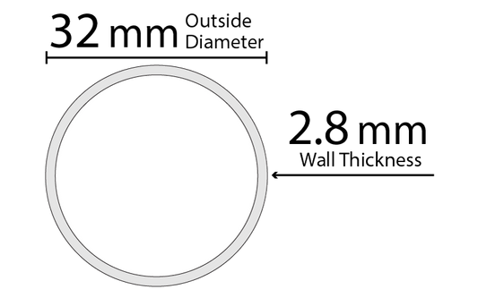 Schott 32x2.8mm Tube