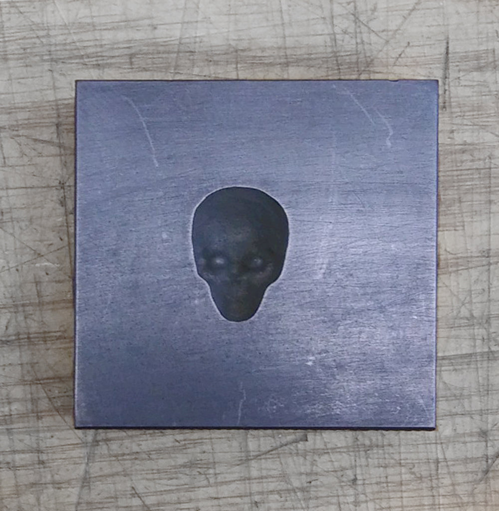 Graphite Push Mold 3D Skull Style B