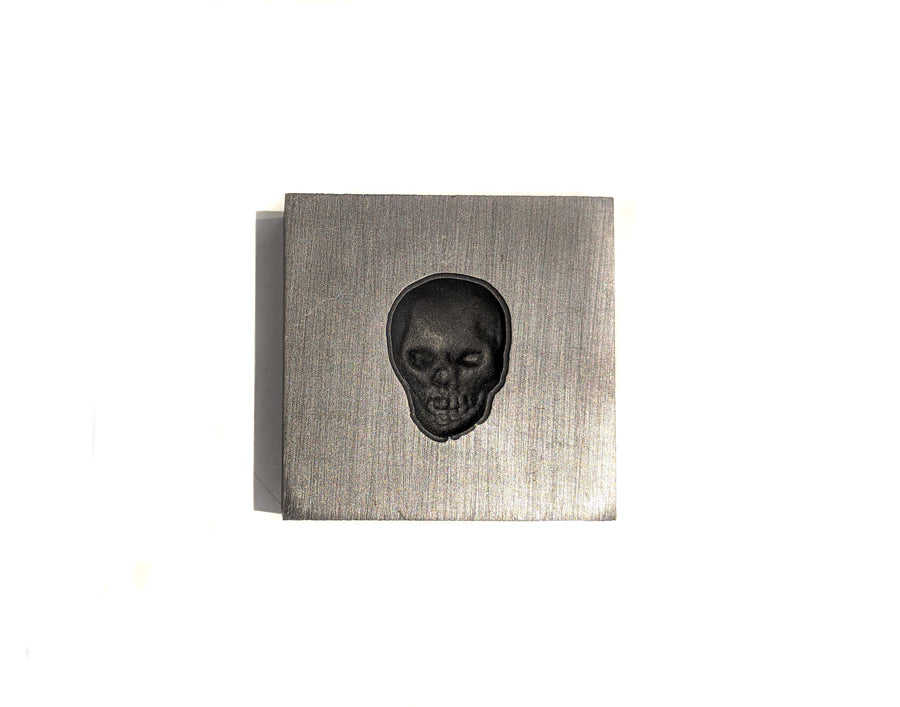 Graphite Push Mold 3D Skull Sm. 1"