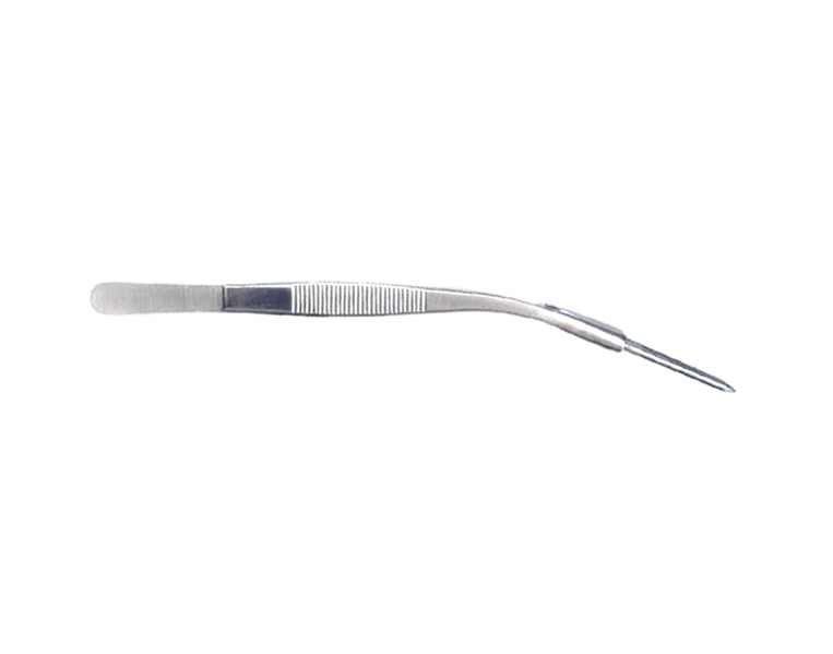 Tweezer Tungsten Thick Bent 8"