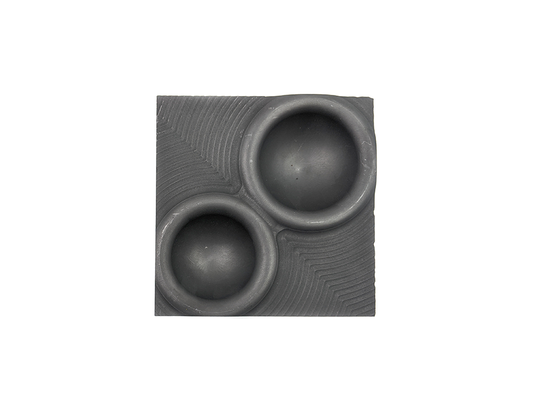 Graphite Bump Marble Mold - 2 Holes