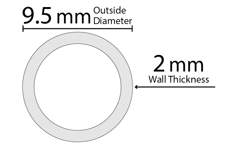 Schott 9.5x2mm Tube