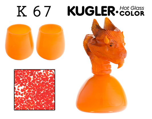 K-067 Yellowish Orange Opal