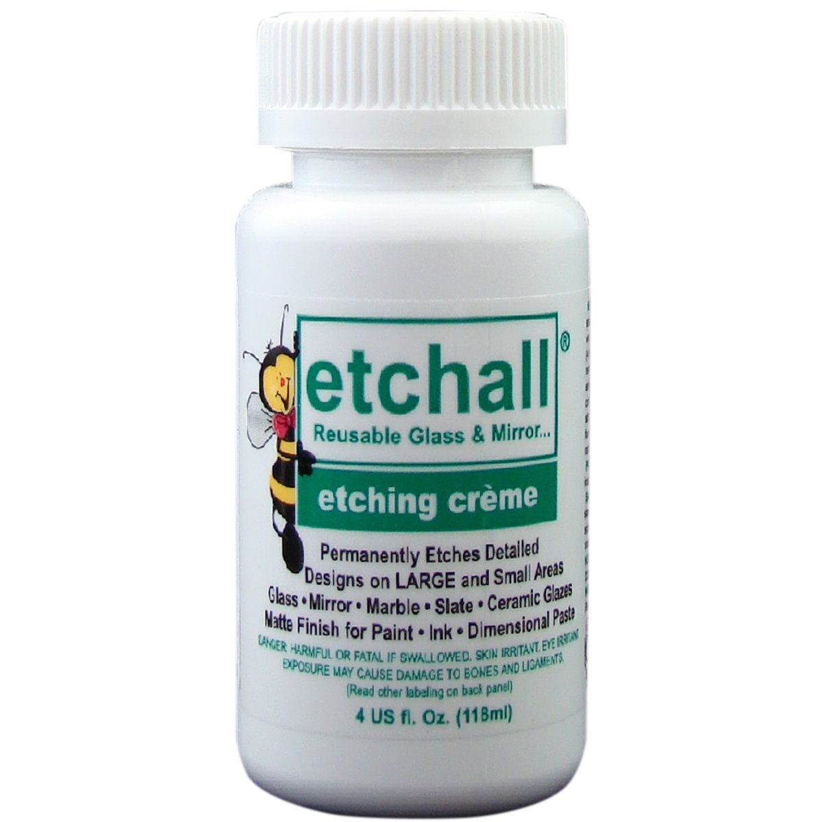 Hot Glass Color Etchall Cream 4oz. - Hot Glass Color & Supply